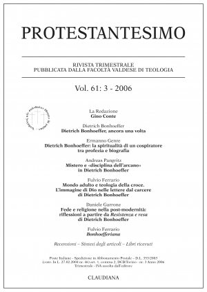 protestantesimo vol 61 : 3