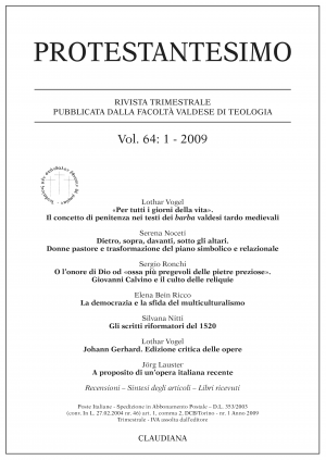 protestantesimo vol 64 : 1