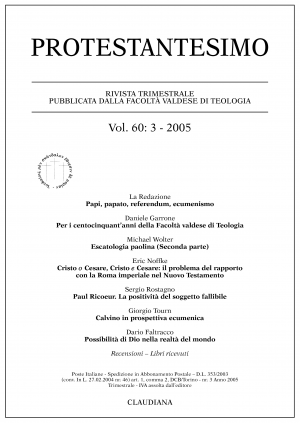 protestantesimo vol 60 : 3