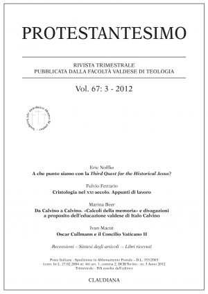 protestantesimo vol 67 : 3