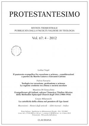 protestantesimo vol 67 : 4