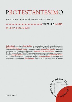 protestantesimo vol 70 : 2-3