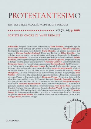 PROTESTANTESIMO vol 71 : 1-3